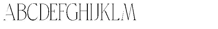 Bigdora Thin Condensed Font UPPERCASE