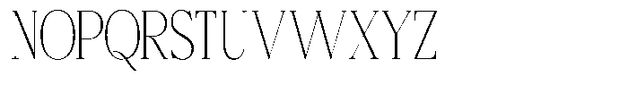 Bigdora Thin Condensed Font UPPERCASE