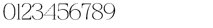 Bigdora Thin Expanded Font OTHER CHARS