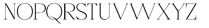 Bigdora Thin Expanded Font UPPERCASE