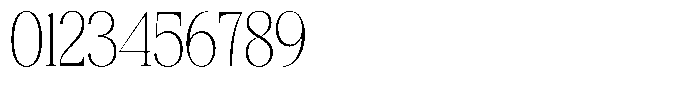 Bigdora Thin Semi Condensed Font OTHER CHARS