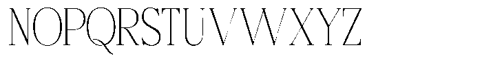 Bigdora Thin Semi Condensed Font UPPERCASE