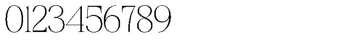 Bigdora Thin Semi Expanded Font OTHER CHARS