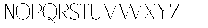 Bigdora Thin Semi Expanded Font UPPERCASE
