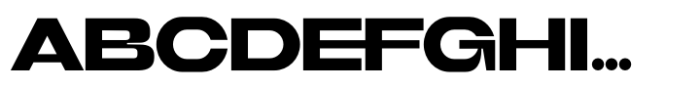 Bigerside Expanded Font UPPERCASE