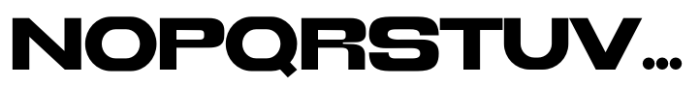Bigerside Expanded Font UPPERCASE