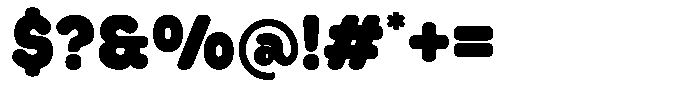 Bigger Chuby Font OTHER CHARS