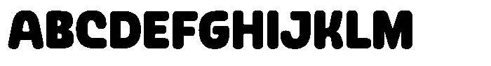 Bigger Chuby Font UPPERCASE