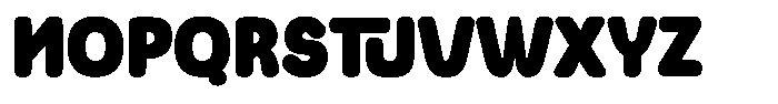 Bigger Chuby Font UPPERCASE