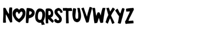 Bigger Love Font UPPERCASE