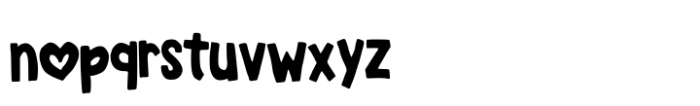 Bigger Love Font LOWERCASE