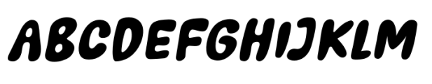 Bigger Summer Fest Italic Font LOWERCASE