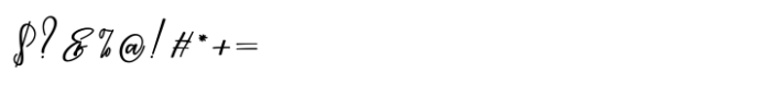 Bigland Script Font OTHER CHARS