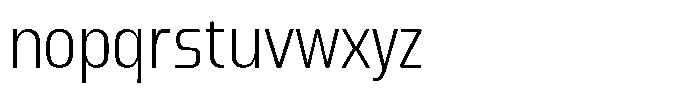 Bigma Extra Light Font LOWERCASE