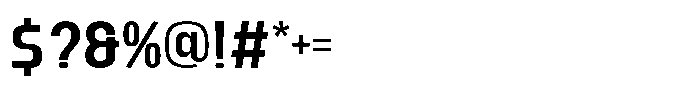 Bigma Medium Font OTHER CHARS