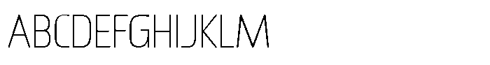 Bigma Thin Font UPPERCASE