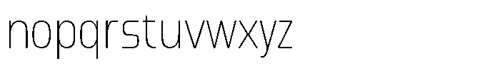 Bigma Thin Font LOWERCASE