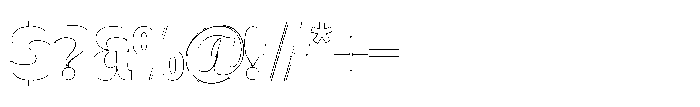 Bigmod Outline Font OTHER CHARS
