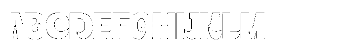 Bigmod Outline Font UPPERCASE