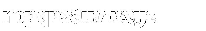 Bigmod Outline Font LOWERCASE
