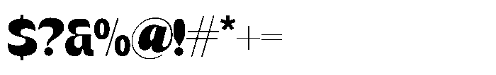 Bigmod Regular Font OTHER CHARS