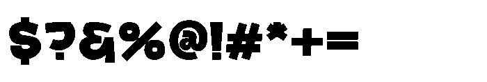 Bigmoster Bold Font OTHER CHARS