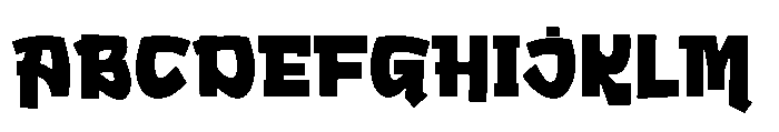 Bigmoster Bold Font UPPERCASE