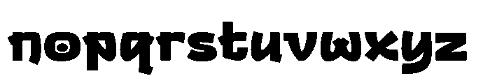 Bigmoster Bold Font LOWERCASE