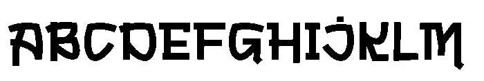 Bigmoster Regular Font UPPERCASE