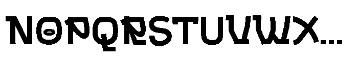 Bigmoster Regular Font UPPERCASE