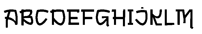 Bigmoster Thin Font UPPERCASE