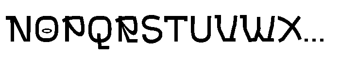 Bigmoster Thin Font UPPERCASE