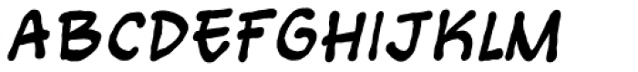Bigmouth Bold Italic Font LOWERCASE