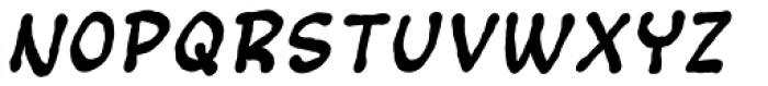 Bigmouth Bold Italic Font LOWERCASE