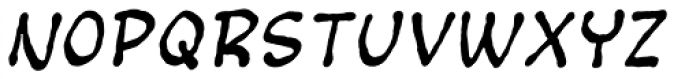 Bigmouth Italic Font LOWERCASE
