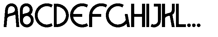 Bigoba Font UPPERCASE