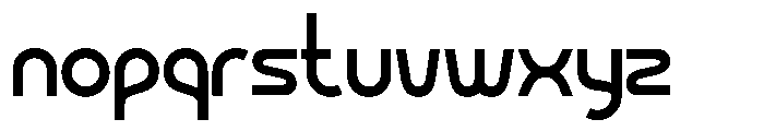 Bigoba Font LOWERCASE