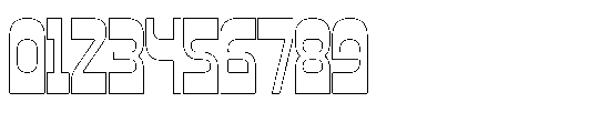 Bigose Outline Font OTHER CHARS