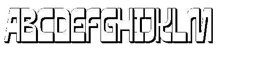 Bigose Shadow Font UPPERCASE