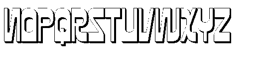 Bigose Shadow Font UPPERCASE