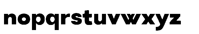 Bigota Extra Bold Font LOWERCASE