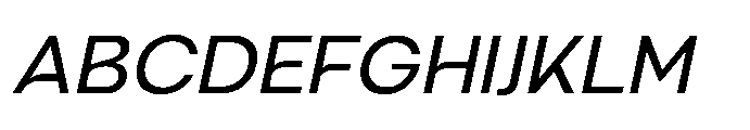 Bigota Italic Font UPPERCASE