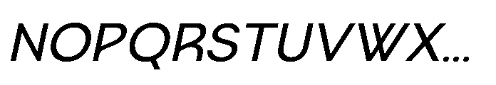 Bigota Italic Font UPPERCASE