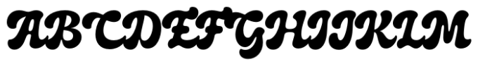 Bigoudi Script Font UPPERCASE