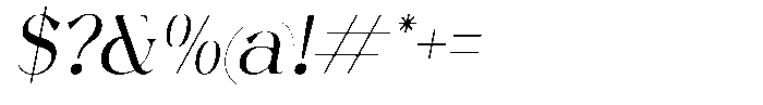Bigpen Italic Font OTHER CHARS