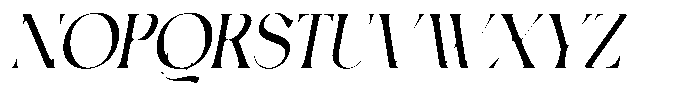 Bigpen Italic Font UPPERCASE
