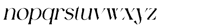 Bigpen Italic Font LOWERCASE