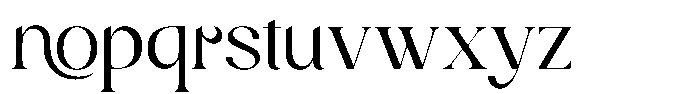 Bigra Font LOWERCASE