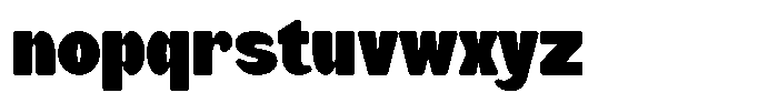 Bigre Font LOWERCASE