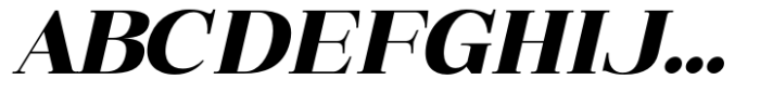 Bigsmile Serif Family Italic Black Font UPPERCASE